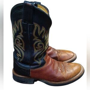 Justin 5008 Round Toe Western Boots Size 10D Some Wear